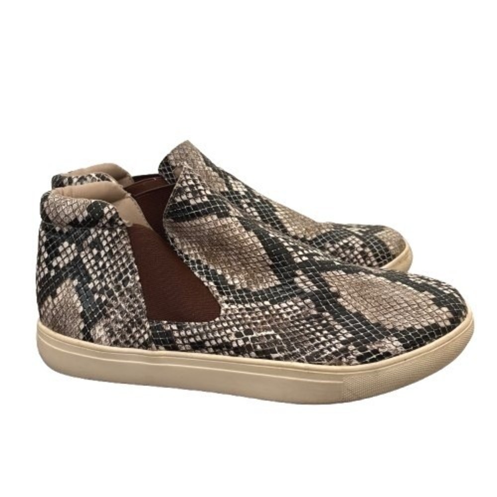 Coconuts‎ by Matisse Harlan Slip On Sneakers Snake Print Faux Leather Size 8.5